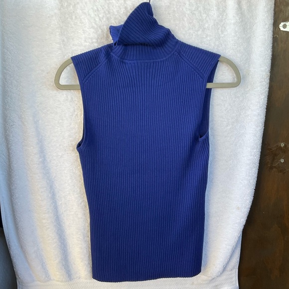 Chico’s Apparel Sleeveless Rib Pullover Galaxy; NWT; M/8 - Picture 3 of 14